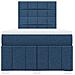 Giroletto a Molle con Materasso Blu 120x190 cm in Tessuto - Foto miniatura 4