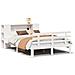 Letto Libreria senza Materasso Bianco 120x200 cm Legno di Pino - Foto miniatura 1