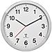 60.3545.02 orologio da parete e da tavolo Orologio analogico Rotondo Alluminio, Bianco - Foto miniatura 1
