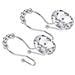 12 Ganci Per Tenda Da Doccia, Ganci Per Tenda Da Bagno In Cristallo Acrilico Con Diamante - Foto miniatura 3
