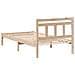 Struttura del letto Marrone Legno di pino massello - Foto miniatura 8