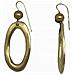 Orecchino Pendente Con Gancio Ovale Placcato Oro - Foto miniatura 2
