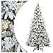 Albero di Natale Artificiale con Rami Pieghevoli Bianco 240 cm - Foto miniatura 1