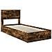 Letto con Contenitore Rovere fumé 90 x 200 cm Legno multistrato - Foto miniatura 4