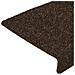 Tappetini per scale autoadesivi 30 pz 65x21x4 cm marrone bordo rettangolare - Foto miniatura 6