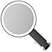 Specchio Per Trucco Con Luce Led E Supporto A Orsetto - Ingrandimento 30x, Portatile E Ricaricabile Black - Foto miniatura 3