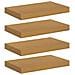 Scaffale da parete 4 pcs Beige 40 x 23,5 x 4 cm - Foto miniatura 1
