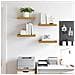 Scaffale da parete 4 pcs Beige 40 x 23,5 x 4 cm - Foto miniatura 4