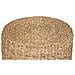 Pouf Rivera In Seagrass E Cotone Naturale — Ø40×40 Cm - Foto miniatura 2