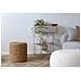 Pouf Rivera In Seagrass E Cotone Naturale — Ø40×40 Cm - Foto miniatura 3