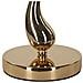 Lampada Da Tavolo Cart Rosa Con Base Sinuosa In Metallo E Paralume In Piume Rosa - Foto miniatura 3