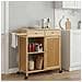 Carrello da Cucina con Ruote Naturale 90,5 x 36 x 86,5 cm Bambù - Foto miniatura 2