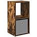 Comodino Rovere fumé 30,5 x 27 x 59,5 cm Legno multistrato - Foto miniatura 1