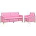 Set di Divani con Storage 2 pcs Rosa Poliestere - Foto miniatura 1
