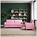 Set di Divani con Storage 2 pcs Rosa Poliestere - Foto miniatura 3