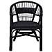 Sedia Impilabile Nero 60 x 60 x 81 cm Rattan - Foto miniatura 4
