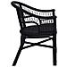 Sedia Impilabile Nero 60 x 60 x 81 cm Rattan - Foto miniatura 5