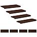 Tappeti per scale 8 pz 80 x 25 x 2 cm Marrone Scuro - Foto miniatura 1
