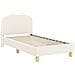 Struttura letto bambini con testata Crema 80 x 160 cm Bouclé - Foto miniatura 4