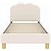 Struttura letto bambini con testata Crema 80 x 160 cm Bouclé - Foto miniatura 5