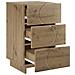 Comodino Rovere Artigianale 33,5 x 34,5 x 60 cm Legno composito - Foto miniatura 3