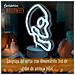 Teschio con supporto e luce al neon 18x25 cm - Foto miniatura 2