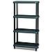 Scaffale in Polipropilene 5 Ripiani 90X40X170H cm colore Nero - Foto miniatura 2
