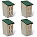 Set 4 Pz Casetta Nido Per Farfalle 14 X 15 22 Cm - Foto miniatura 1