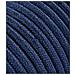 Cavo Elettrico Tondo Rivestito In Tessuto Colorato Filato Grezzo Blu Scuro Jeans 50 Metri 2x0,75 Rotondo Per Lampadari, Lampade, Abat Jour, Design. Made In Italy! - Foto miniatura 1