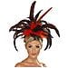 Accessori Costume Carnevale Cerchietto Piume Burlesque N01647 - Foto miniatura 1