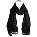 Sciarpa Unisex Pashmina 7084 Nero - Foto miniatura 1