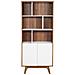 Credenza Da Soggiorno In Mdf Color Noce E Bianco - Columbus - Foto miniatura 26