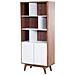 Credenza Da Soggiorno In Mdf Color Noce E Bianco - Columbus - Foto miniatura 1