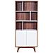 Credenza Da Soggiorno In Mdf Color Noce E Bianco - Columbus - Foto miniatura 22