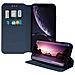 Custodia Iphone Xr Custodia A Libro Porta-carte Funzione Supporto - Blu - Foto miniatura 2