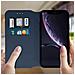 Custodia Iphone Xr Custodia A Libro Porta-carte Funzione Supporto - Blu - Foto miniatura 3