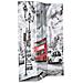 Paravento Pieghevole 120x170 cm Stampa Bus Londra Bianco e Nero - Foto miniatura 3