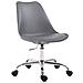 Sedia Ufficio Toulouse in Similpelle e Polipropilene - Sedia Scrivania Girevole Regolabile - Sedia Studio in Metallo, Carico Max 136kg - Sedia Lavoro con Ruote Grigio - Foto miniatura 1