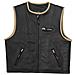 Gilet Pelle Moto Custom Chopper Foderato Zip Frontale Tasche Nero M - Foto miniatura 4