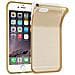 Custodia Compatibile Con Apple Iphone 6 / Iphone 6s In Oro Trasparente - Coperchio Protettivo In Silicone Tpu Flessibile - Foto miniatura 1