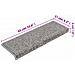Tappetini per Scale 15 pz 65x21x4 cm Grigio - Foto miniatura 3