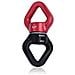 Battente Girevole 40kn Micro Rotator Girevole Dispositivo Rotazione Spinner Per Swing Danza Aerea Yoga Altalena Appesa Hammock Arrampicata Su Roccia Albero Arborist Ce Certificato (rosso Nero)  - Foto miniatura 1