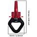 Battente Girevole 40kn Micro Rotator Girevole Dispositivo Rotazione Spinner Per Swing Danza Aerea Yoga Altalena Appesa Hammock Arrampicata Su Roccia Albero Arborist Ce Certificato (rosso Nero)  - Foto miniatura 3