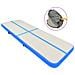 Tappetino Ginnastica Gonfiabile Con Pompa 500x100x20 Cm Pvc Blu - Foto miniatura 1