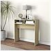 Tavolino Consolle Rovere Sonoma 78x30x80cm in Legno Multistrato - Foto miniatura 1