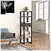 Libreria 3 Ripiani Grigio Cemento 40x30x105cm Legno Multistrato - Foto miniatura 4