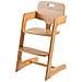 Seggiolone Kid Up in legno massiccio - Cresce con il bambino per neonati e bambini - Naturale - Foto miniatura 4