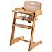 Seggiolone Kid Up in legno massiccio - Cresce con il bambino per neonati e bambini - Naturale - Foto miniatura 1