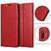 Custodia Compatibile Con Sony Xperia L4 In Rosso Mela - Coperchio Protettiva Con Chiusura Magnetica, Funzione Stand E Tasca Per Le Carte - Foto miniatura 5