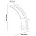 Lampada Da Parete Per Esterni Con 10w 4000k 750 Lumen Led Sensor 10w 250x188x66mm - Foto miniatura 5
